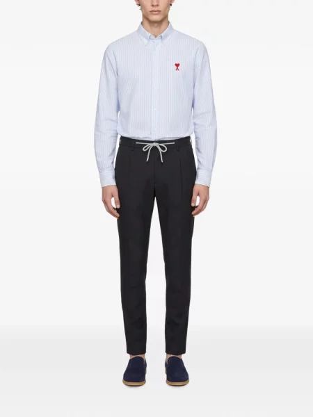 Pantaloni Eleventy cu cordon albastru