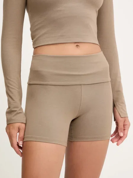 Casall szorty do jogi Sublime melanżowe high waist zielony