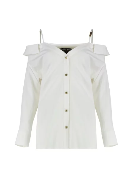 Lniana koszula Versace Jeans Couture biała