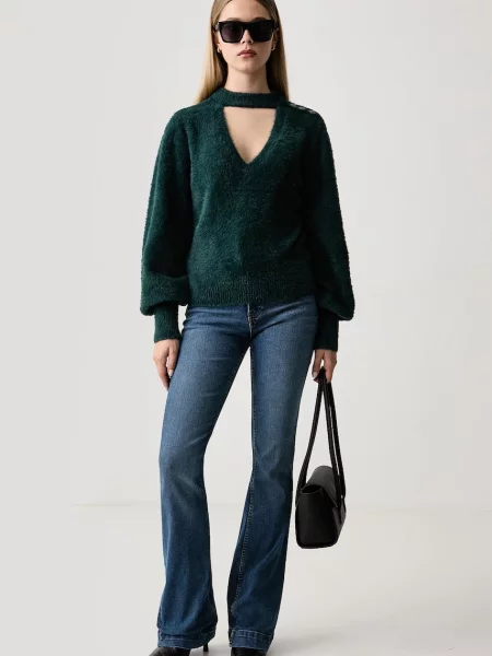 Guess pulover pentru femei JAYCEE verde