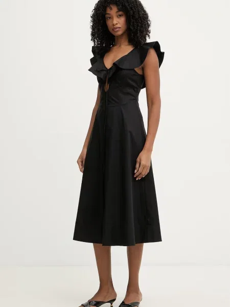 Twinset sukienka rozkloszowana z czarna