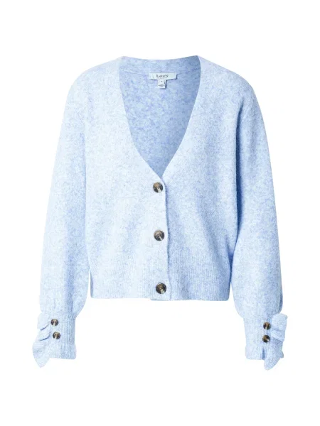 B.young Geacă tricotată BYOMEA FRILL deschis albastru