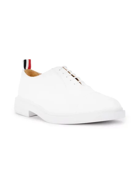 Oxford Thom Browne cu șireturi din dantelă alb