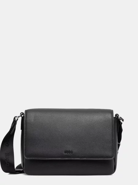 Torbica HUGO Bag Flap črna bel