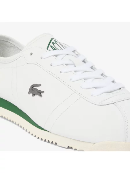 Lacoste Skórzane Sneakersy Club-Low biały
