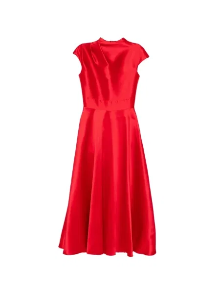 Sukienka midi Isabel Sanchis do kolan garniturowa czerwona