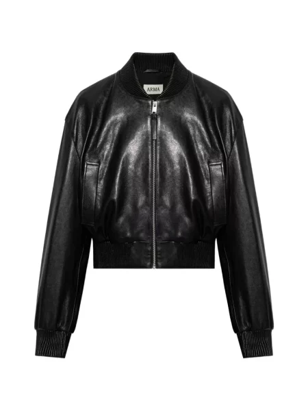 Geanta de piele Arma negru