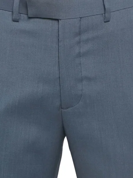 Pantaloni Sandro de lână albastru