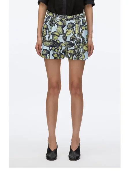 Pantaloni scurți 3.1 Phillip Lim cu imagine albastru
