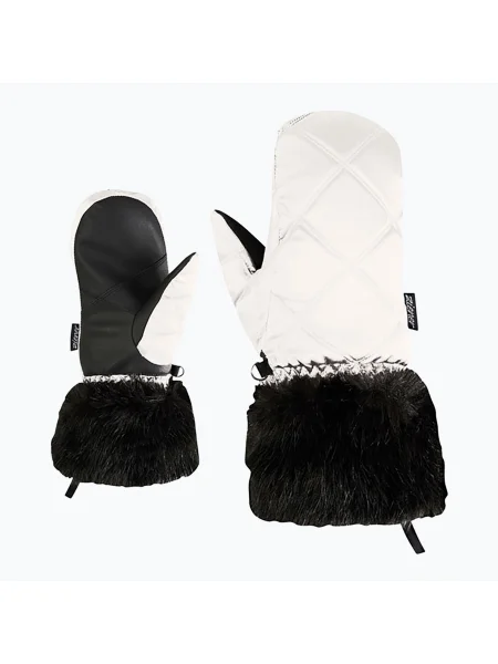 Mănuși de schi pentru femei ZIENER Kwinzi-Z Mitten white alb