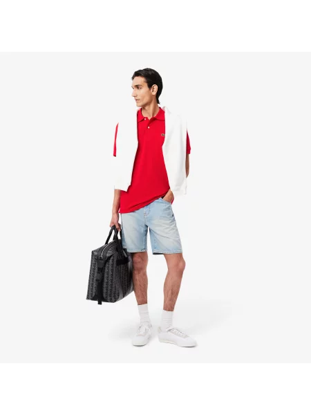 Lacoste Koszulka Polo Light Classic Fit czerwona