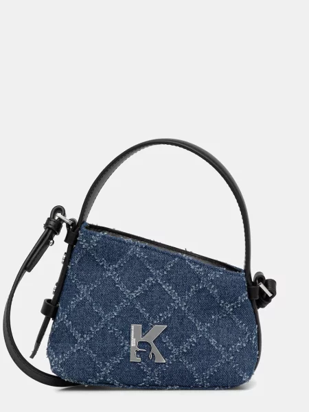 Karl Lagerfeld Jeans geantă crossbody pentru femei denim albastru