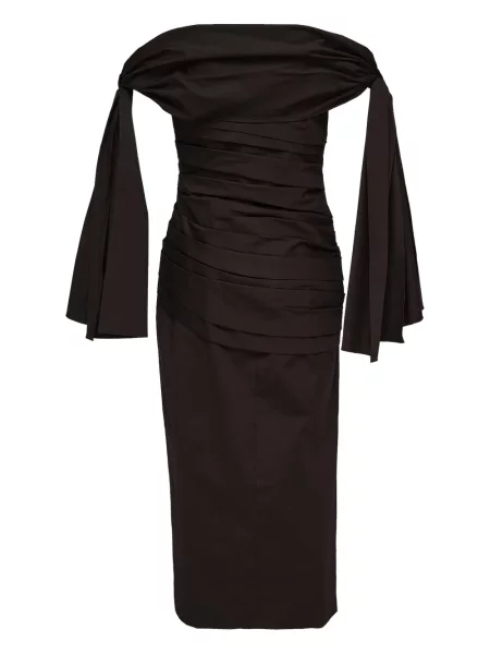 Rochie Carolina Herrera cu volane de costum negru