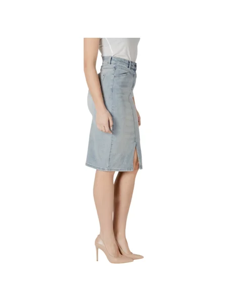 Fustă din denim Morgan alb