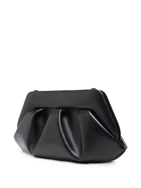 Geantă shopper Themoirè cu volane negru