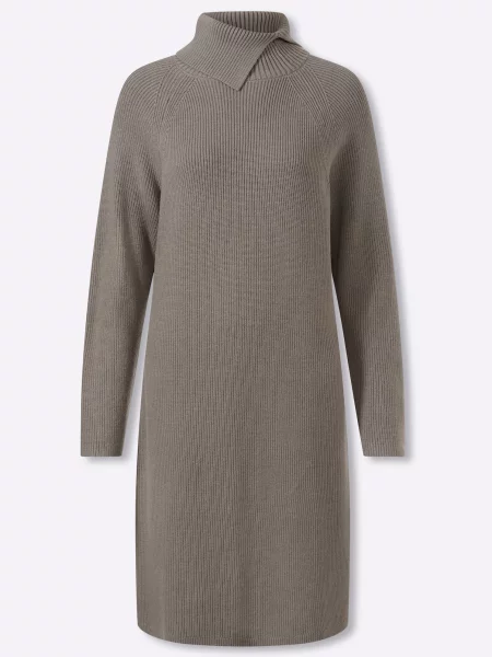 Heine Rochie tricotat taupe gri