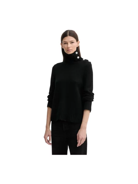 ZADIG&VOLTAIRE sweter kaszmirowy z golfem czarny