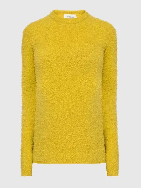 Джемпер Gange з вовни і ангори Max Mara Sportmax жовтий