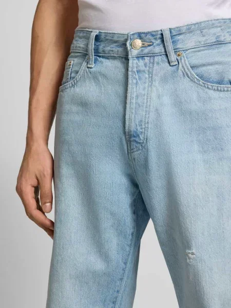 Jeansy o kroju straight fit z czystej bawełny Only & Sons