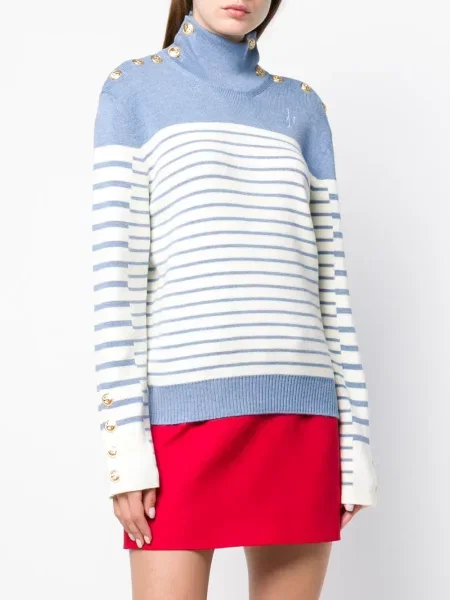 Dryžuotas golfas Jw Anderson mėlyna