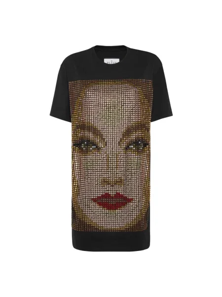Sukienka koszulowa Philipp Plein czarna