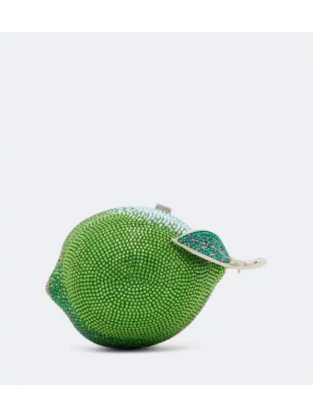 Geantă plic Judith Leiber Couture verde