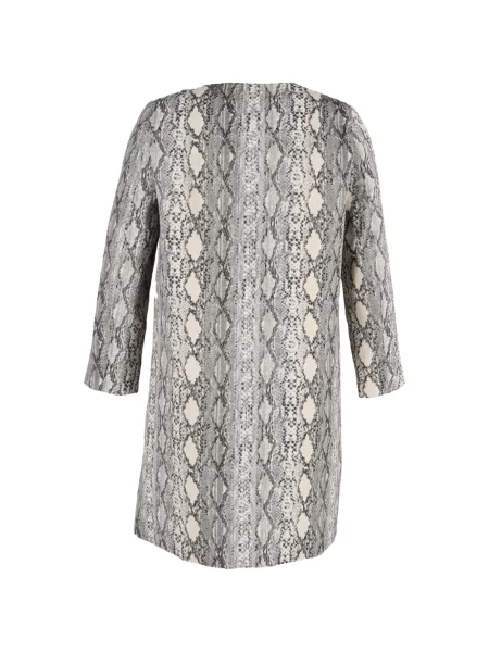 Palton Max Mara cu imagine cu model piele de șarpe gri