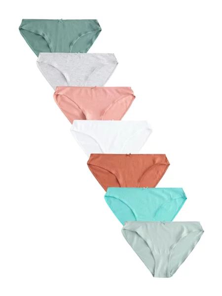 Next Slip albastru aqua / gri deschis / verde mentă / verde jad / portocaliu piersică / portocaliu închis alb
