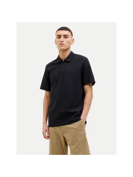 Jack&Jones Polo majica Benja Regular Fit črna
