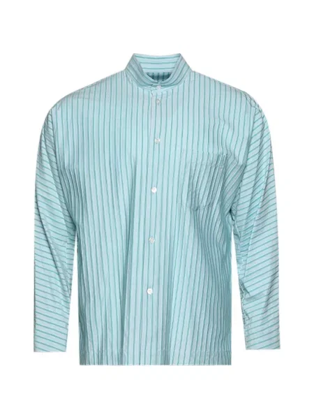 Pruhovaná košile Issey Miyake modrá