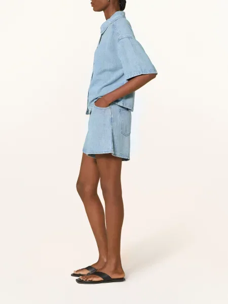 Msch Copenhagen Džínové Šortky Saphina light blue wash modré