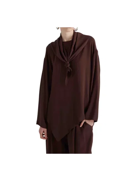 Bluzka Meimeij brązowa