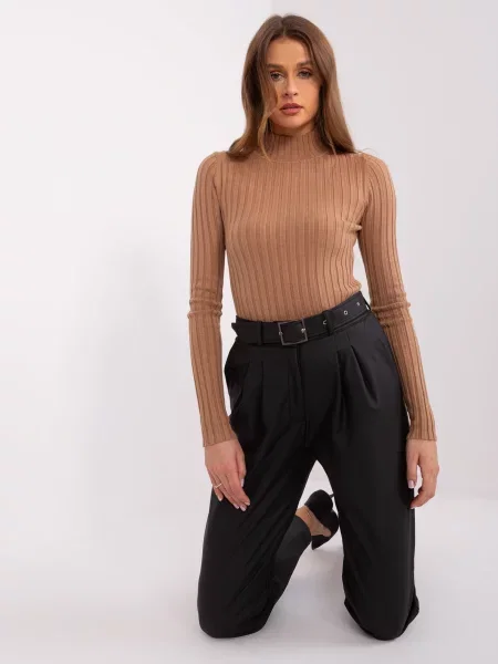 Usnjene hlače Fashionhunters črna