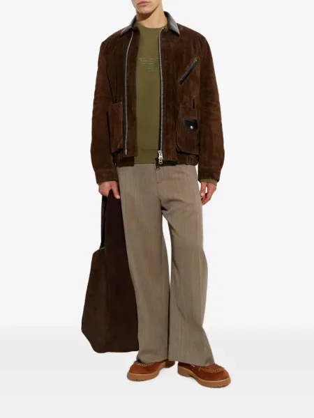 Hanorac Emporio Armani din jerseu verde