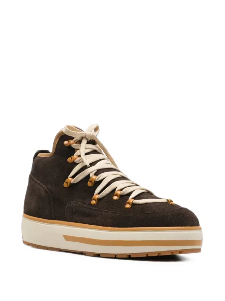 Fűzős szarvasbőr sneaker Brixia barna