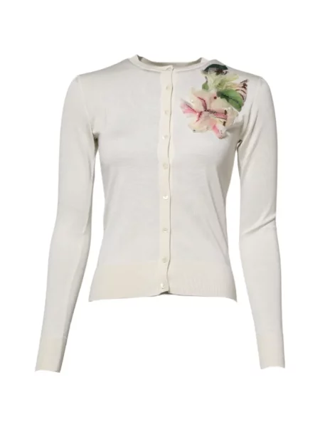 Cardigan Dolce & Gabbana cu paiete cu model floral