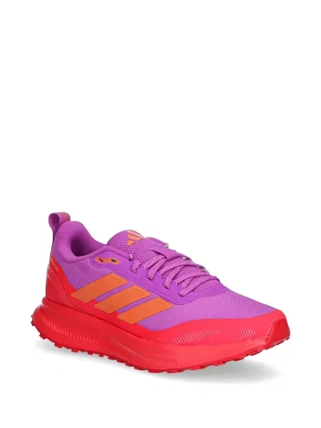 Бягане панталон Adidas на платформе с принт розово