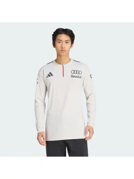 POLO TRIČKO AUDI REVOLUT F1 TEAM ENGINEERS & MARKETING S DLOUHÝM RUKÁVEM bílé