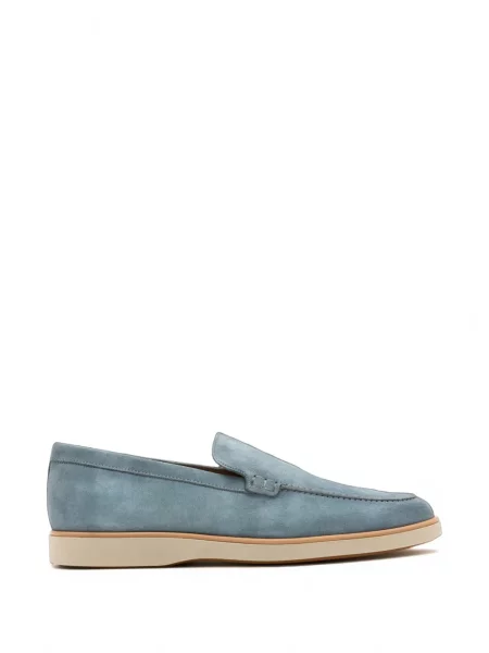 Chiloți Magnanni din piele de căprioară slip-on albastru