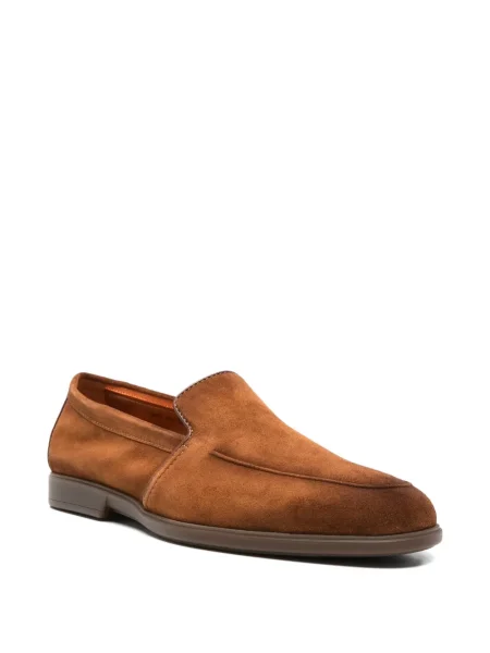 Pantofi loafer Santoni slip-on maro