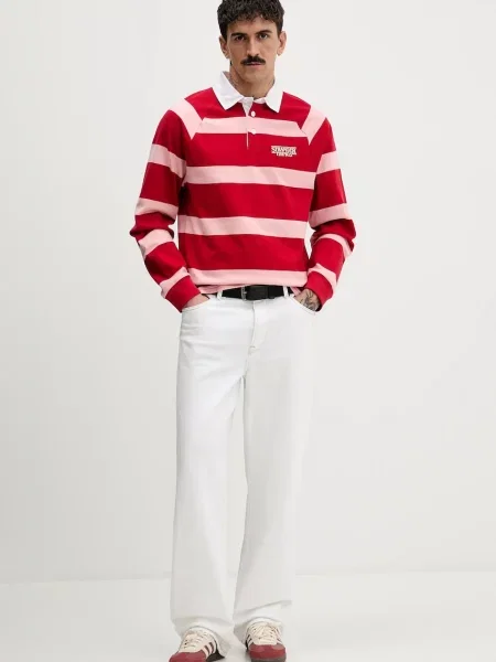 Лонгслив United Colors Of Benetton бордовый