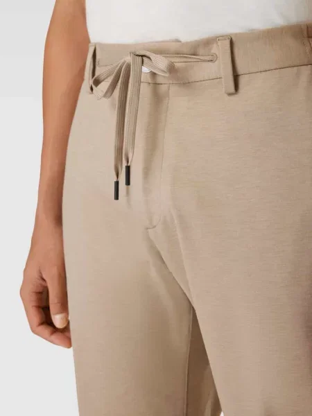 Spodnie sportowe o kroju slim fit z dżerseju ze streczem model ‘O JOGG’ S.oliver Black Label beżowe