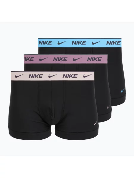 Boxeri pentru bărbați Nike Cotton Stretch Trunk 3 pack charcoal heather gri