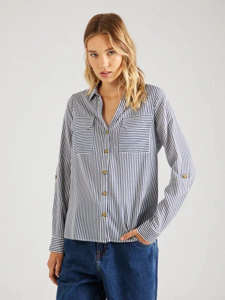VERO MODA Bluză VMBumpy negru alb