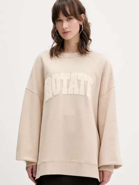 Rotate hanorac de cu imprimeu bej