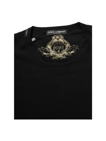 Koszulka Dolce And Gabbana z krótkim rękawem czarna