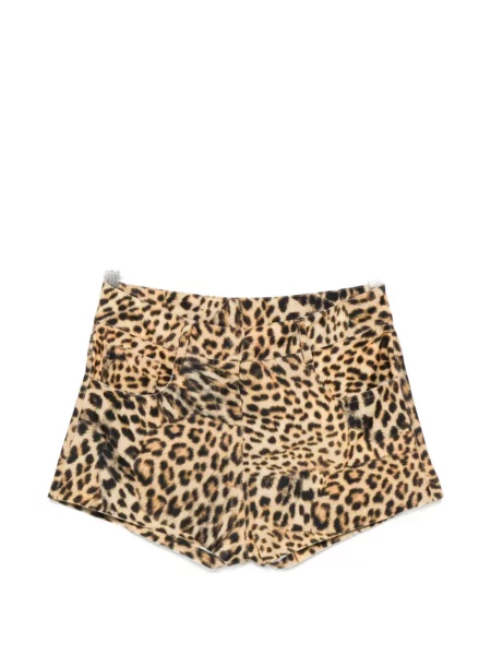 Pantaloni scurți Norma Kamali cu imagine cu model leopard