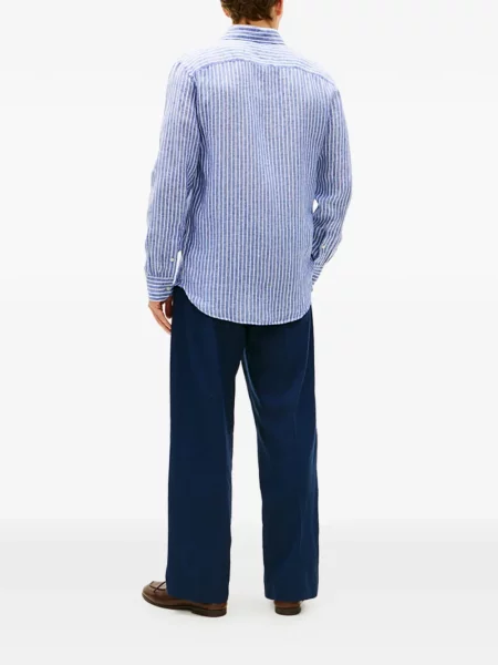 Pruhované pruhované košile Tommy Hilfiger modré