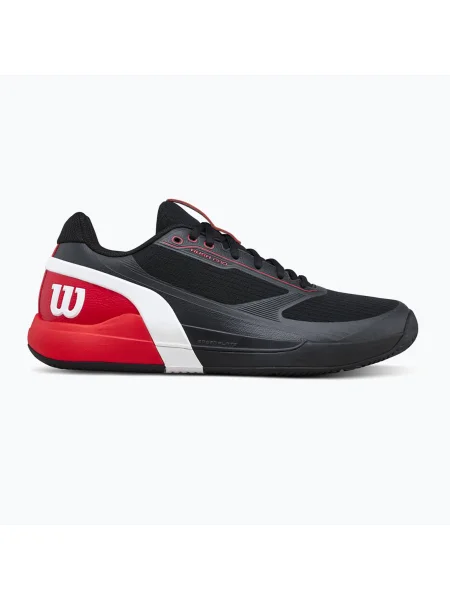 Buty do tenisa Wilson Rush Pro 5 black/infrared/white białe