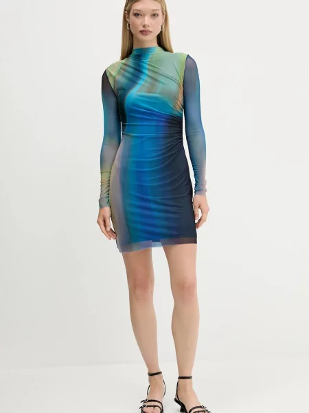 Desigual rochie SHIRA mini mulată albastru